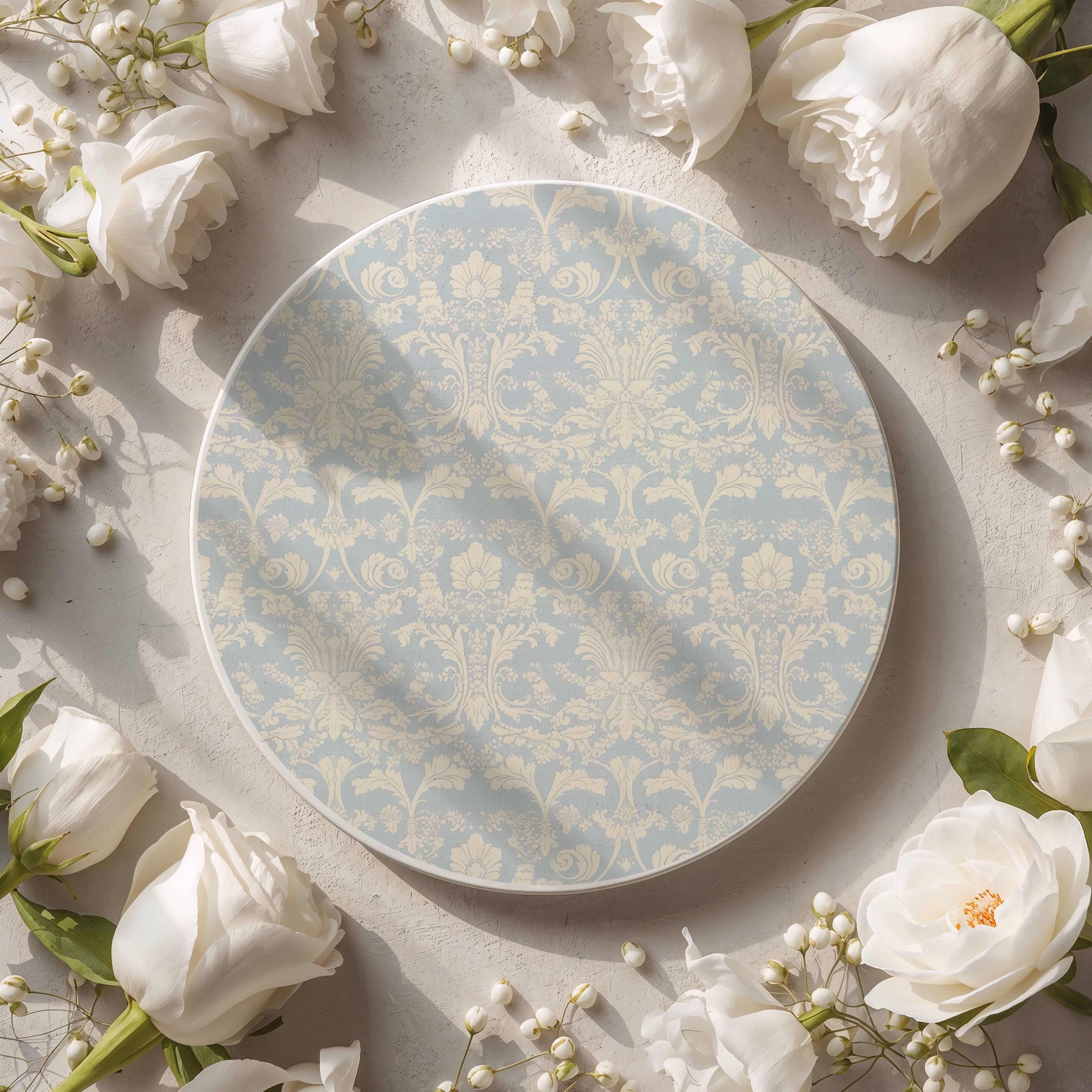 Gia Roma - Wholesale Decorative Tabletop Object - Blue Country Coaster Elegant Grandmillennial Blue Home Decor13