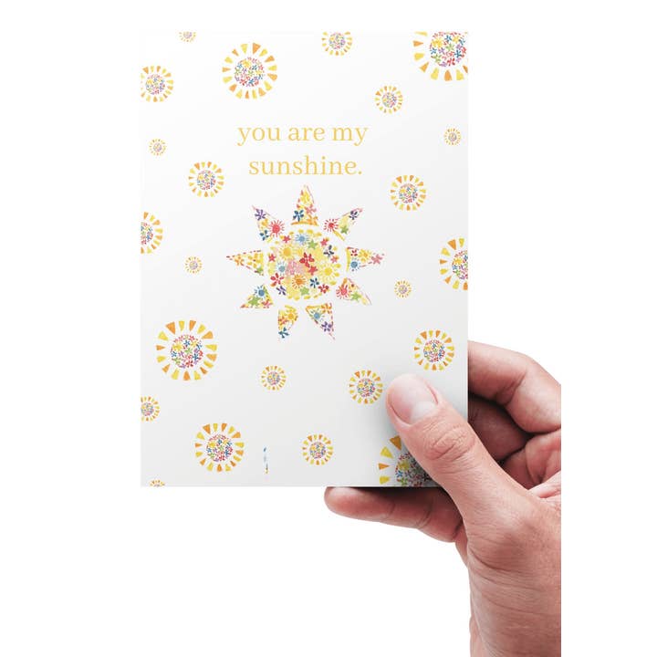 You are my Sunshine | Umweltfreundlicher Blanko-Karton | Bunt | für den Großhandel von Jen Winnett Eco Artist