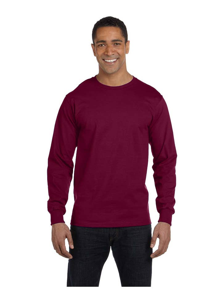 Total Apparel - Wholesale T-Shirt - Unisex - Gildan Dryblend 50/50 Long Sleeve Blank T-Shirt | 84008