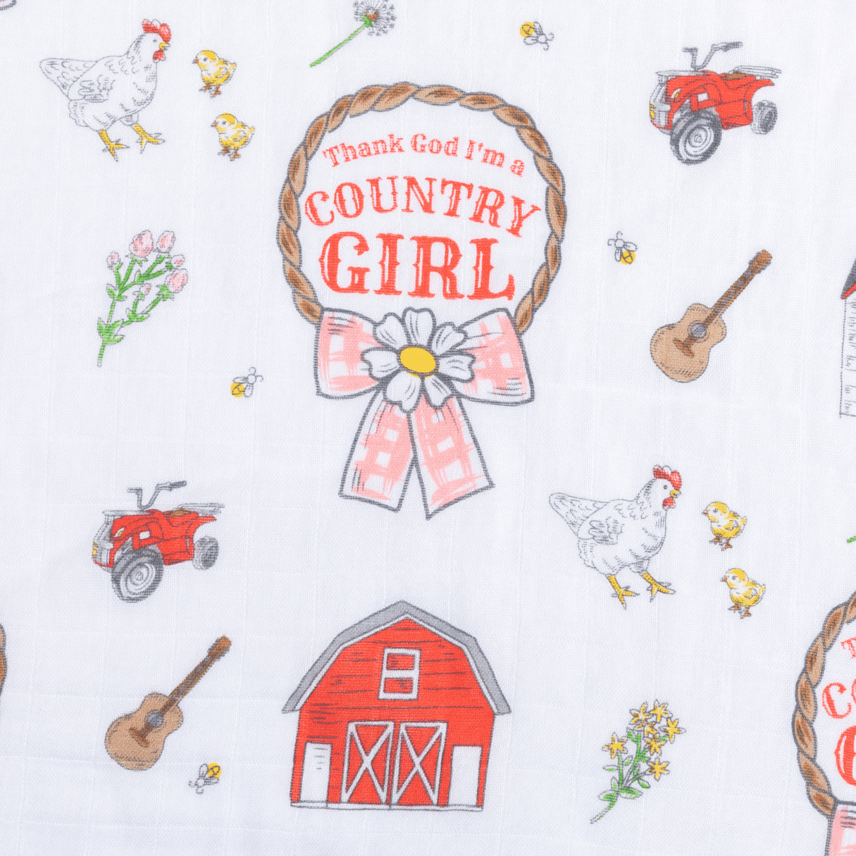 Little Hometown - Wholesale Burp Cloth Set - Baby - Country Girl 2 in 1 Burp Cloth and Bib Combo2
