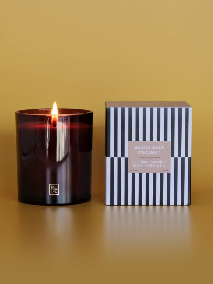 Essentials: Black Salt + Coconut Candle | 12 oz. for wholesale by BOTANICA