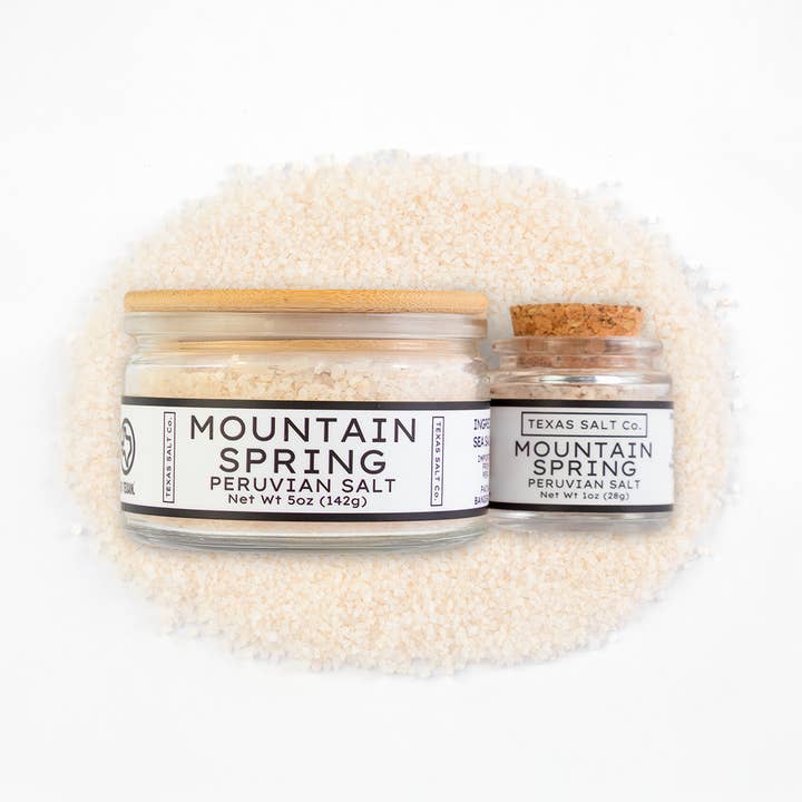 Mountain Spring Peruvian Salt for wholesale by Texas Salt Co