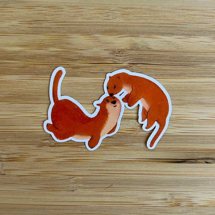 Uttrar | Vinylklistermärke för wholesale av Janine Payne Illustrations