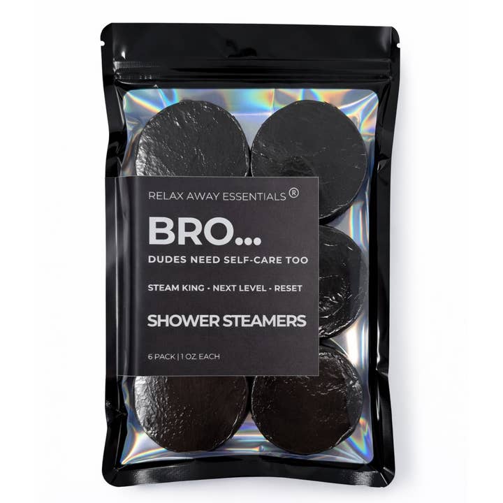 Men's Shower Steamers - Bro 6 Pack - Aromatherapy for wholesale by Relax Away Essentials