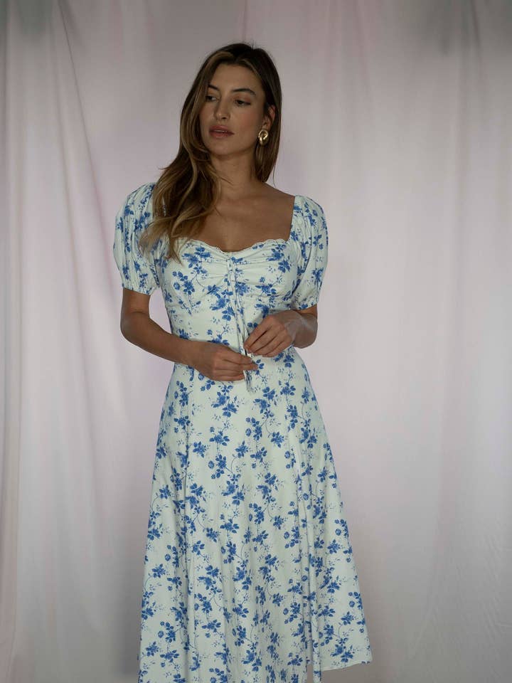 Timeless London - Vente Robe – femme - Robe bleu cèdre6