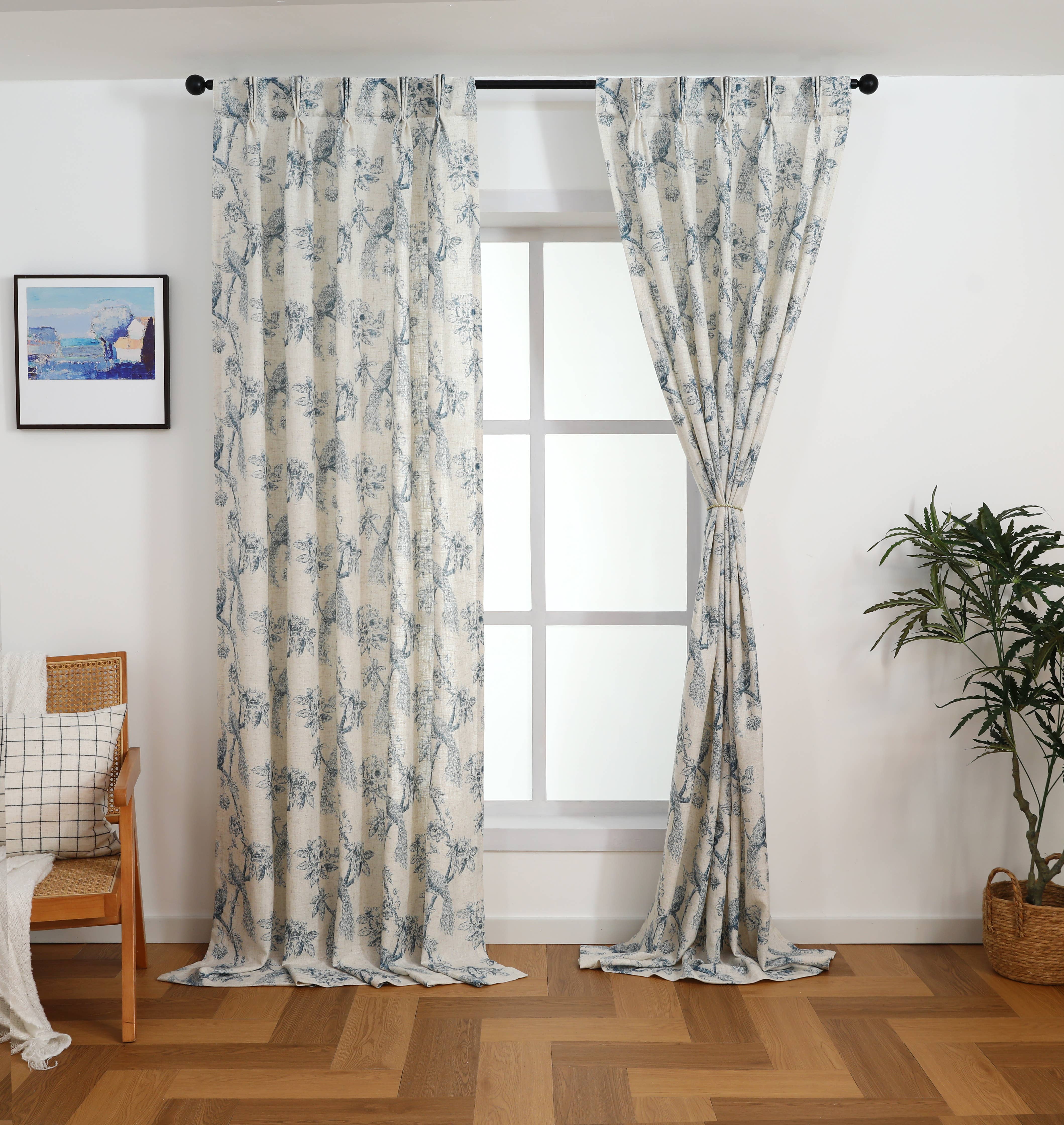 Shadisfy - Wholesale Drape - Peacock Pinch Pleated with Back Tabs Curtain Pair18