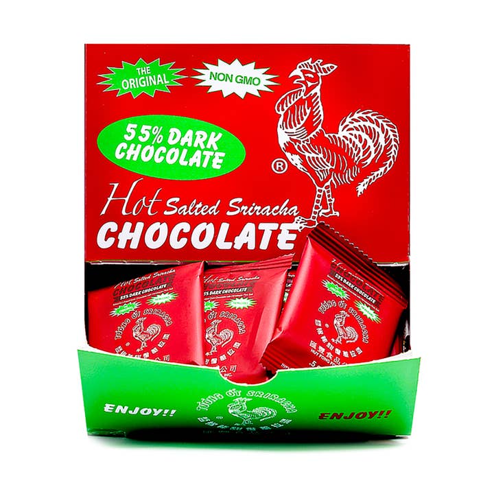 Everything Sriracha - Wholesale Chocolate Bar - 0.5 oz Sriracha 55% Dark Mini Chocolate Bar