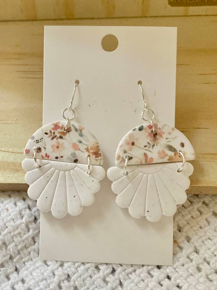 boho blommiga dinglande örhängen för wholesale av Terra Made