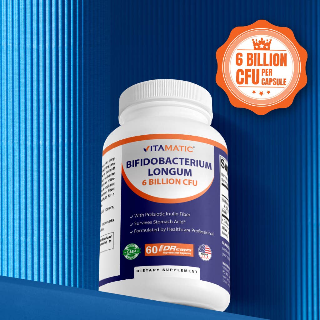 Vitamatic - Wholesale Oral Supplement/Vitamin - Vitamatic Bifidobacterium Longum 6 Billion CFU per 60DR Caps4
