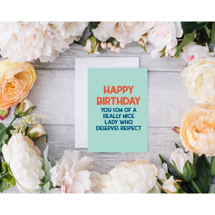 Aardige dame die respect verdient || Verjaardagskaart voor wholesale door Devine Design Co