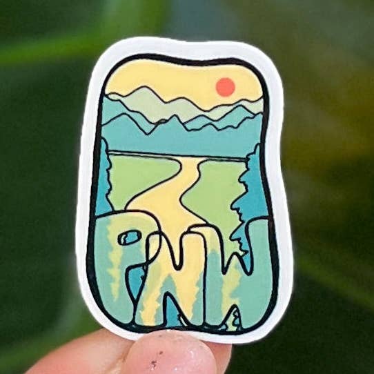 Granola Girl Outfitters - Wholesale Sticker - Mini PNW Sticker - Light-weight / Indoor: πΏπ0