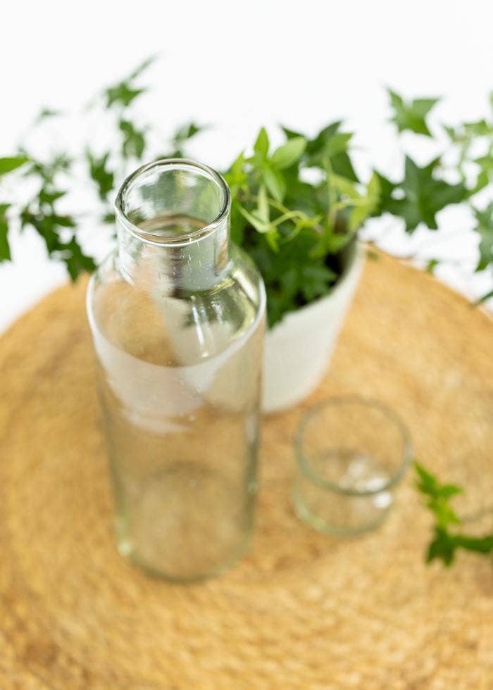 Mercy House Global - Wholesale Carafe - Hand Blown Glass Water Carafe + Cup1