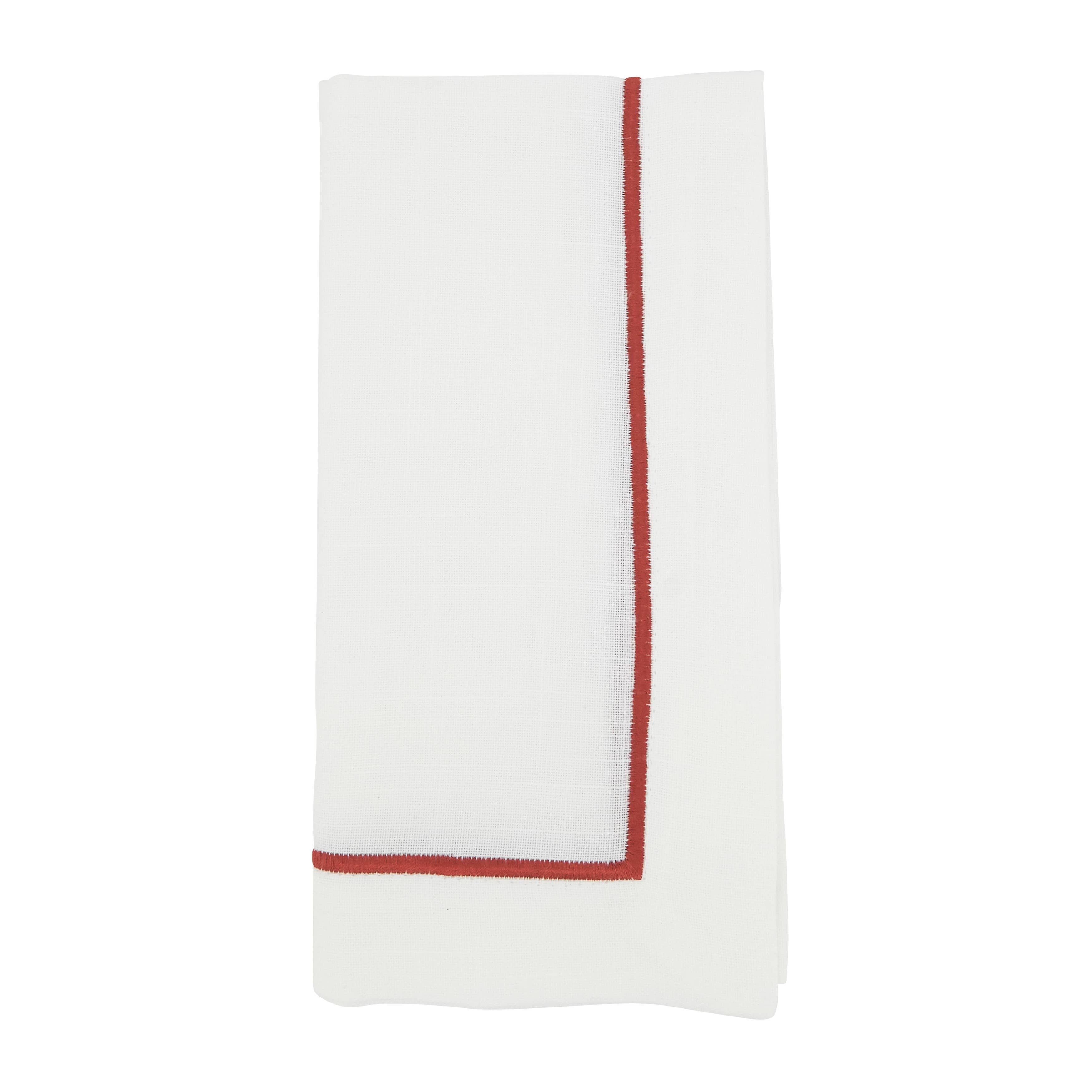 Saro Lifestyle - Wholesale Dinner & Cloth Napkin - Embroidered Line Design Napkin31