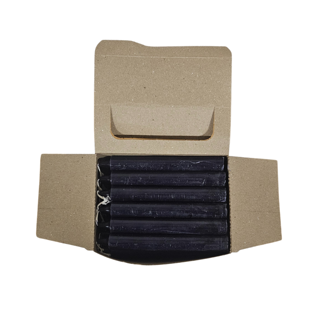 Botanica Luz Del Dia Inc - Wholesale Votive Candle - SPELL CANDLE BLACK 6" INCH BOX3