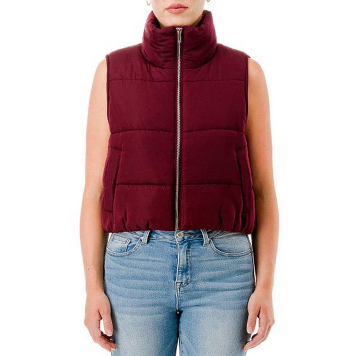 UP CLOTHING - Vente Veste sans manches – femme - Veste d'extérieur zippée à col haut5