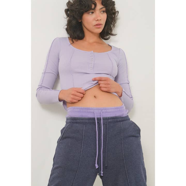 HYFVE - Wholesale Lounge Sweatpants/Joggers - Women's - DZ24E895-HIGH-WAIST DRAWSTRING PANTS