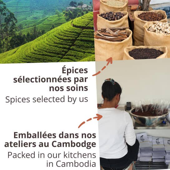 Khla - L'épicerie du Mékong – Großhandel Gewürze – Ceylon-Zimtstangen – Bio – 20 g – Glas3