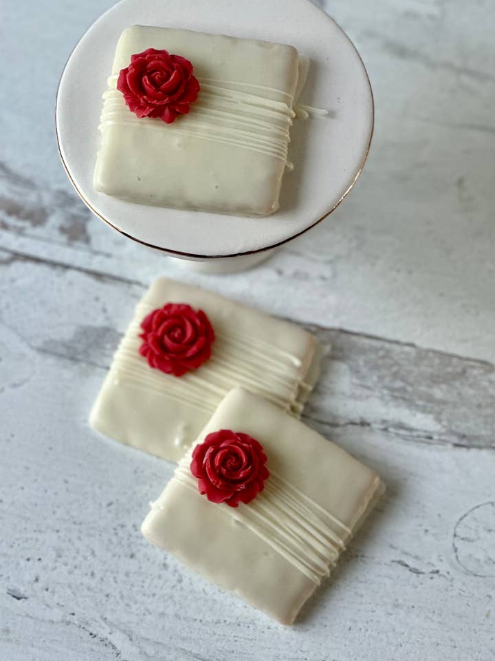 Chocolate Covered Rose Graham Cracker for wholesale by Chocolates Unlimited by Denise