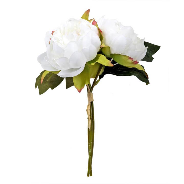 Truu Design - Wholesale Artificial Flowers - Truu Design Artificial Peony Bouquet, 7.9" x 11", in 2 Col.