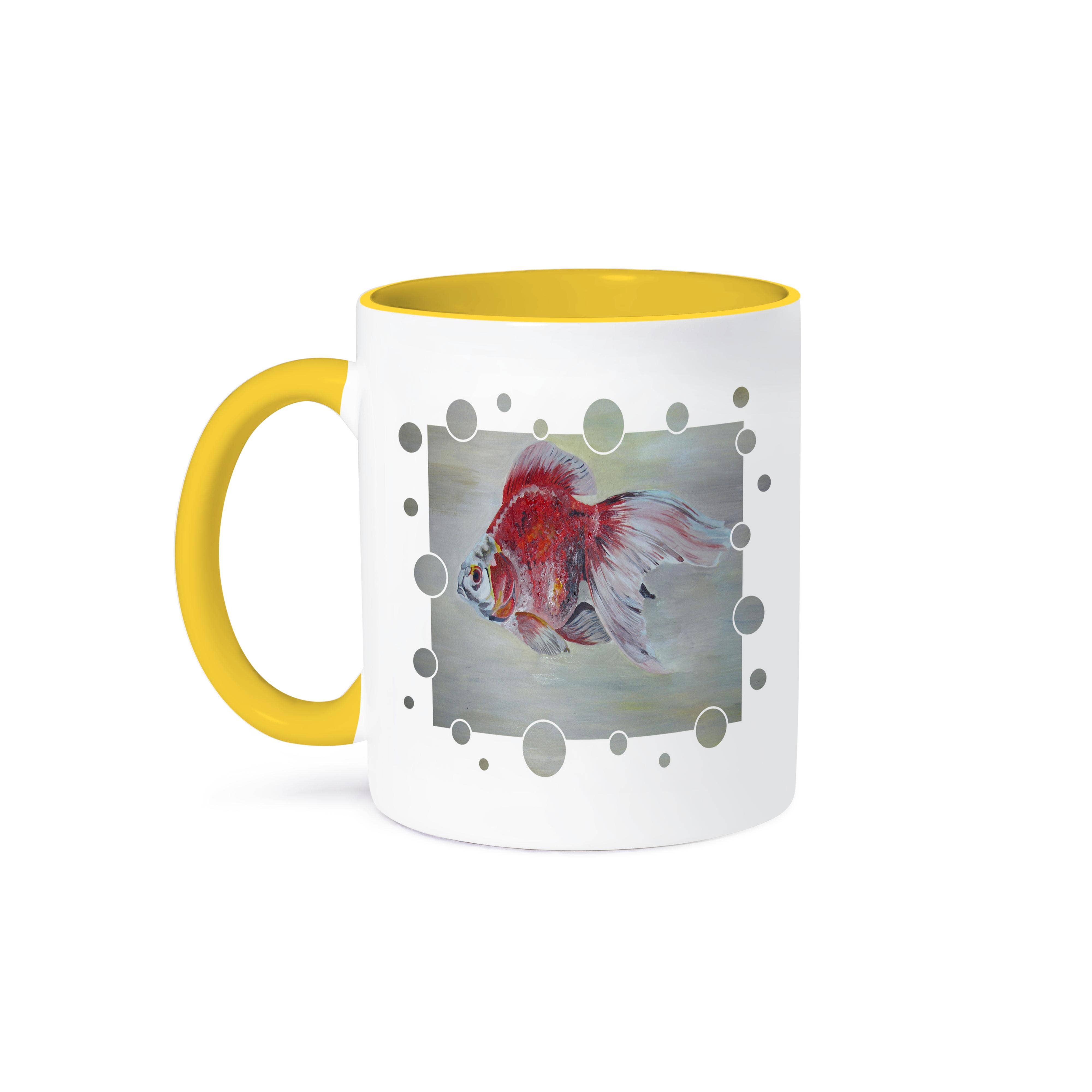 3dRose - Wholesale Coffee Mug - 3dRose, Ryukin Goldfish - goldfish, ryukin, fantail, fish,aquarium fish, fresh water fish,red and white fish, Mug0