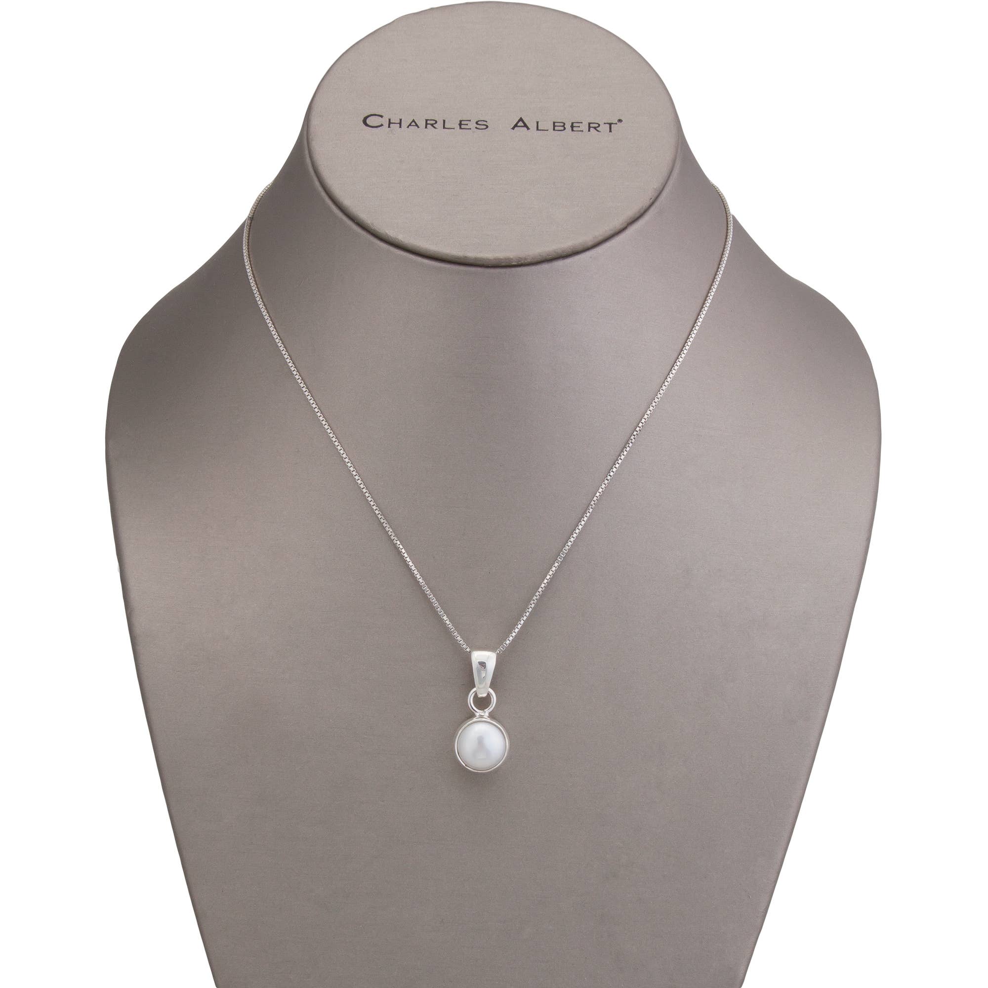 Charles Albert Inc - Wholesale Individual Charm/Pendant - Sterling Silver Pearl Pendant3