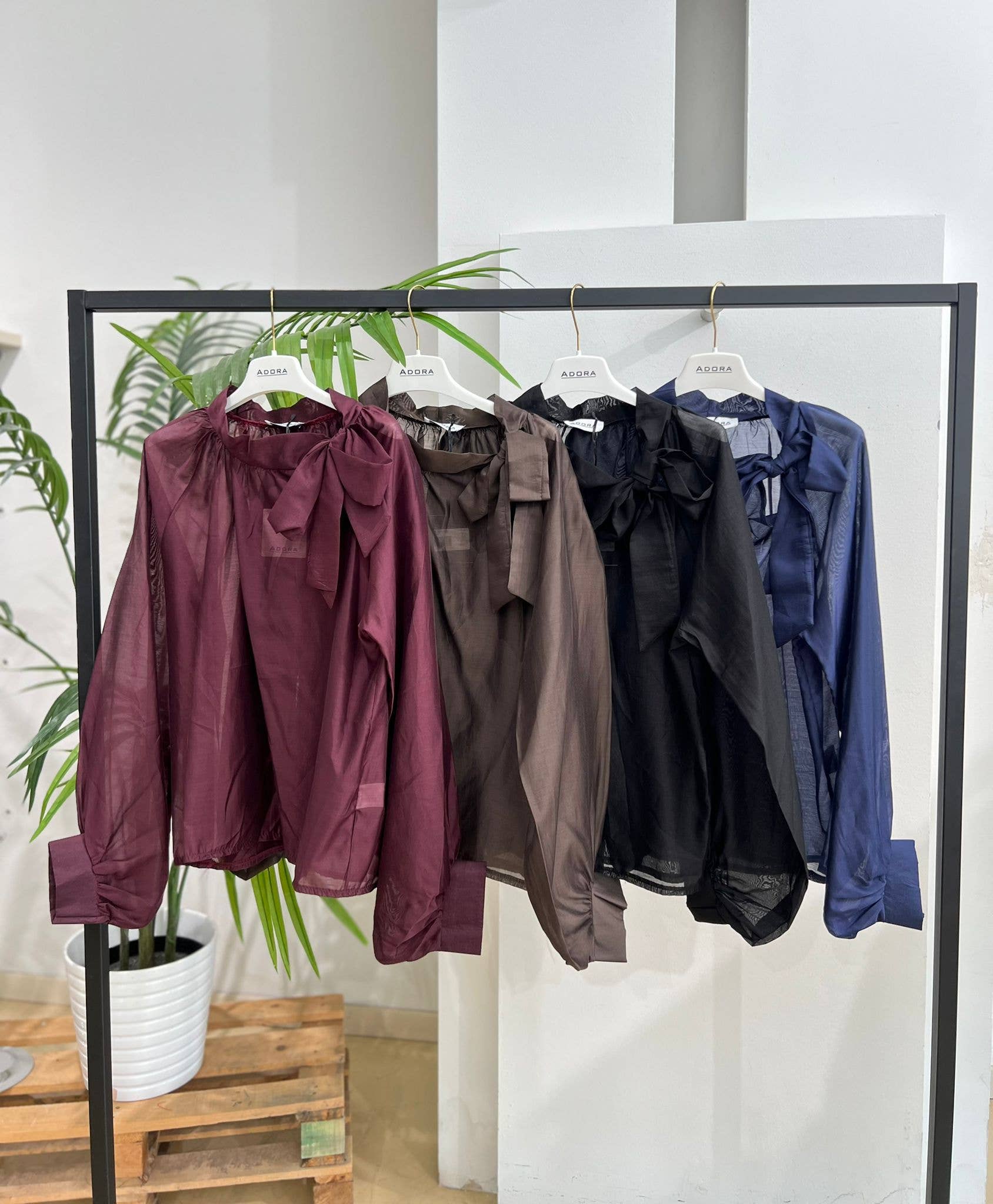 ADORA - Wholesale Blouse - Women's - Blouse with bow