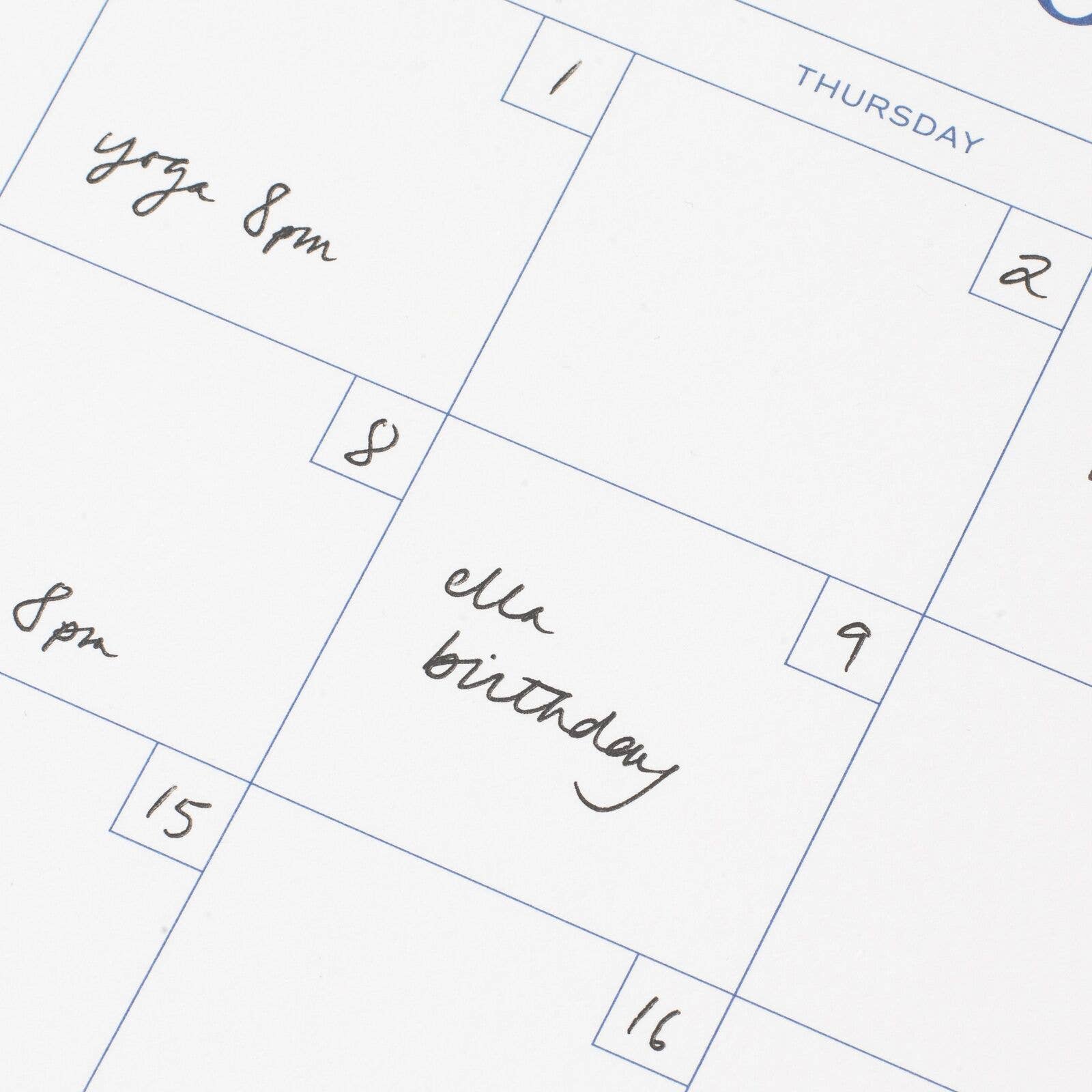 Papier UK – wholesale Planner – Floral Gingham Spiral Monthy Desk Pad3