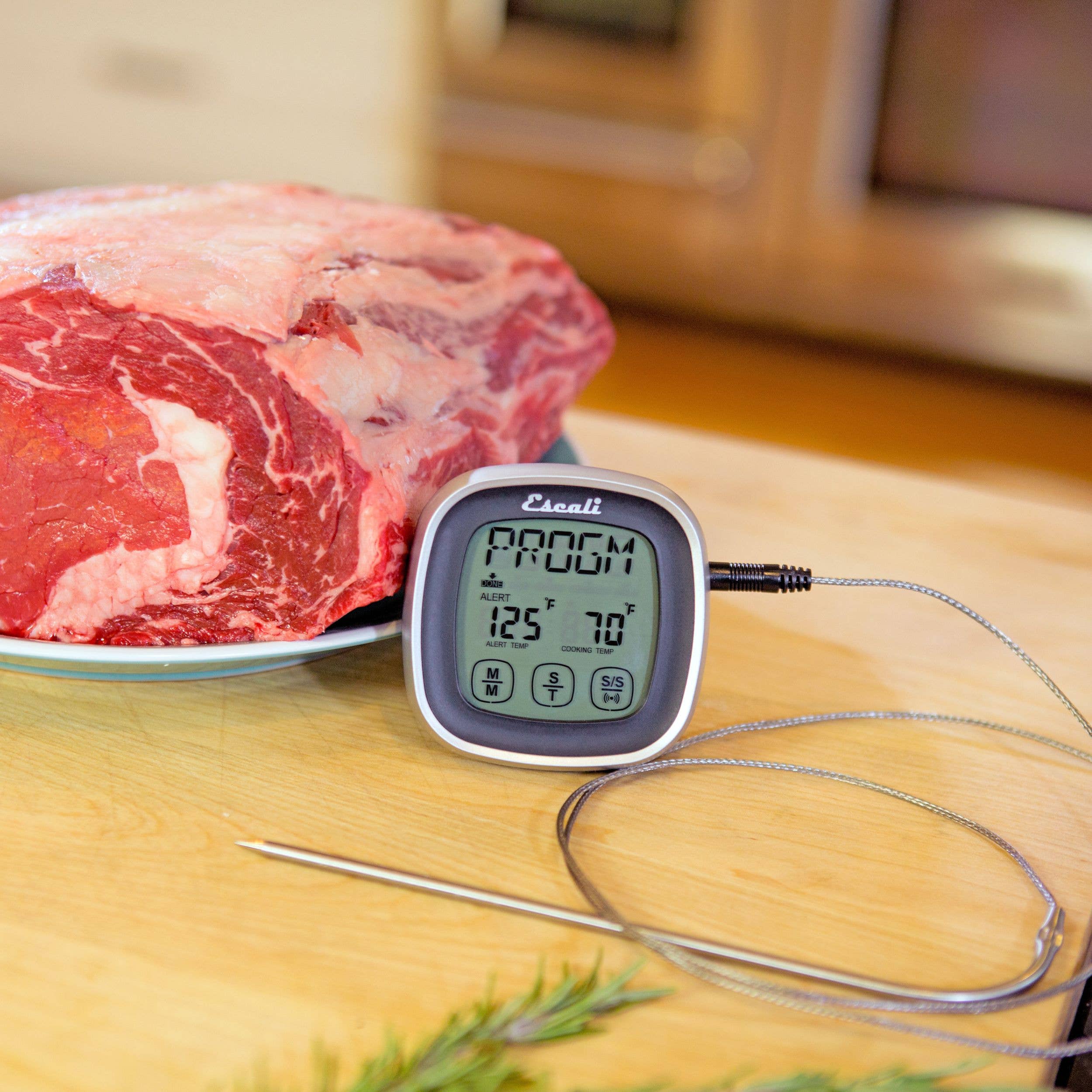 Kitchen Supply - Wholesale Thermometer - Escali Touch Screen Thermometer and Timer, Black2