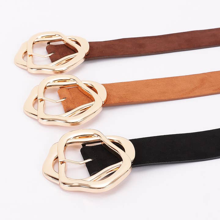 3AM BY H&D ACCESSORIES - Wholesale Belt - Women's - Unique Twisted Buckle Belt8
