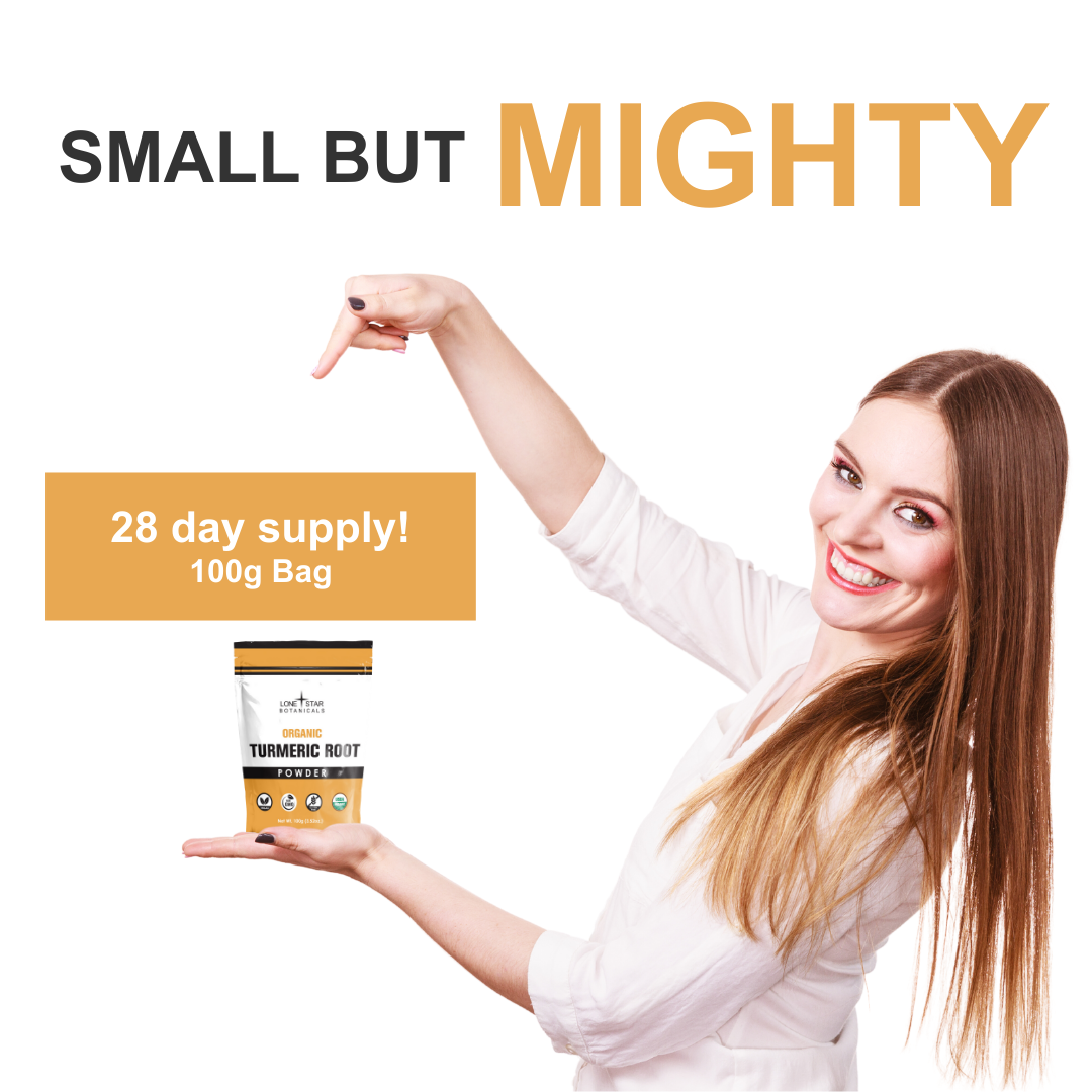 Lone Star Botanicals - Wholesale Protein/Superfood Powder - Organic Turmeric Root Powder -- 3.52 oz1