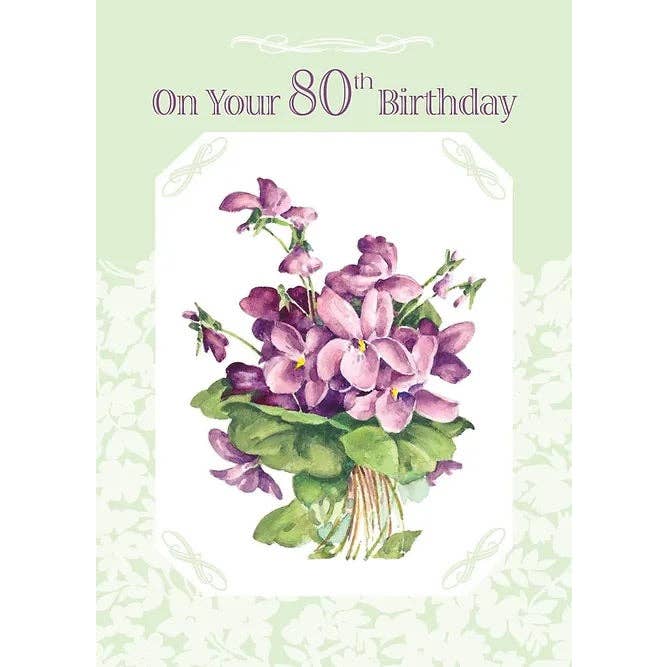 FR8413 Milestone Birthday Card / 80 for wholesale by Shade Tree Greetings