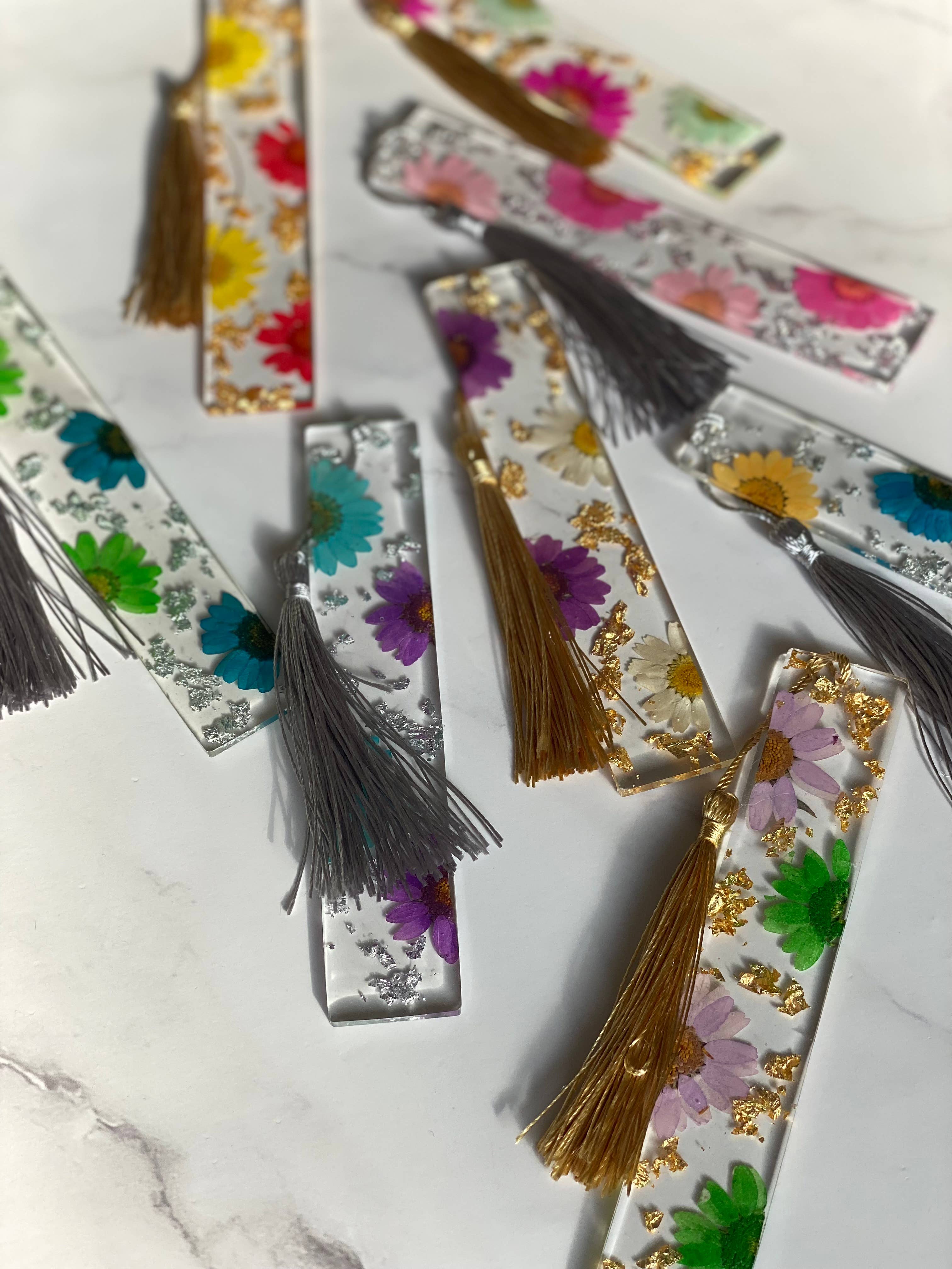 Mia’s Resin Boutique - Wholesale Bookmark - Floral Bookmarks 5.5" - Resin Bookmarks - Page Marker 1