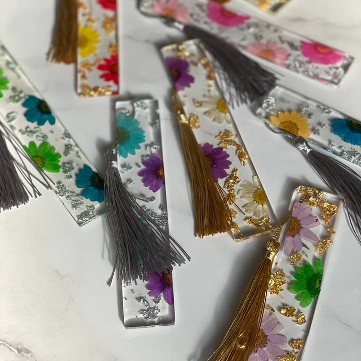 Mia’s Resin Boutique - Wholesale Bookmark - Floral Bookmarks 5.5" - Resin Bookmarks - Page Marker 1