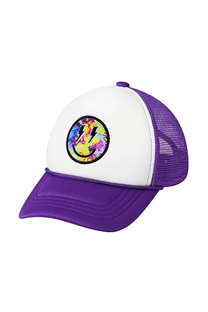 Hana - Wholesale Baseball Cap - Kids - C.C Kids Lightning Bold Eyes Smiley Face Trucker Cap5