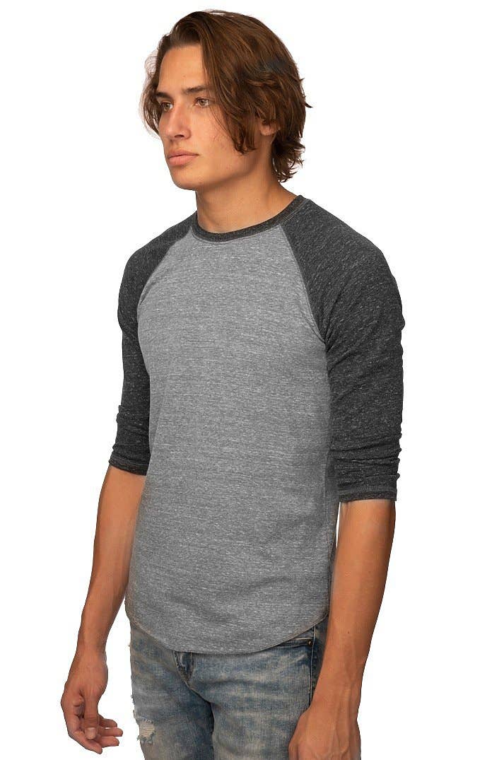 Royal Apparel - Wholesale T-Shirt - Men's - UNISEX TRIBLEND RAGLAN BASEBALL SHIRT11