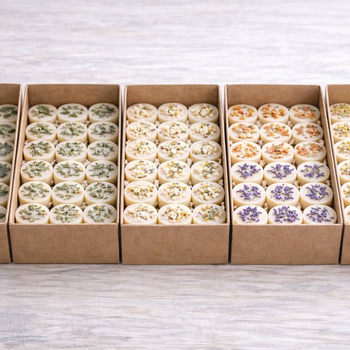 Saltroot Apothecary - Wholesale Wax Melt - Botanical Wax Melt Rounds | Bulk Wholesale