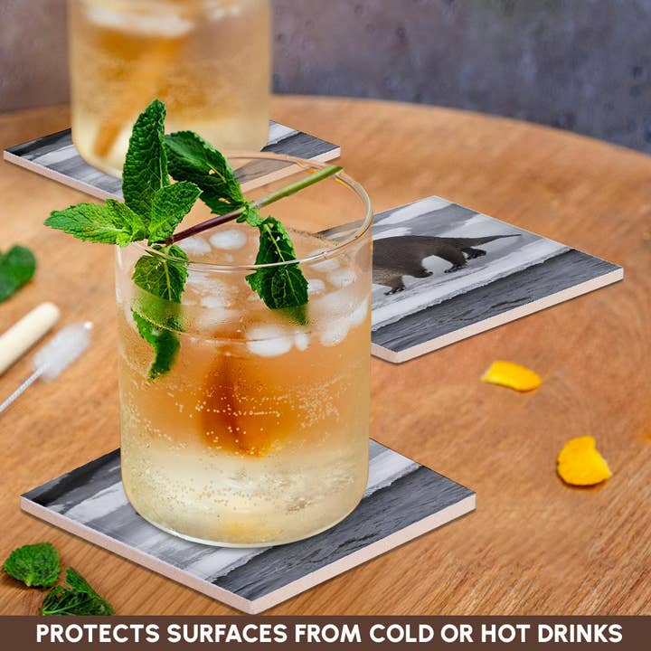 3dRose - Wholesale Coasters - 3dRose, River otter on ice, Coaster2