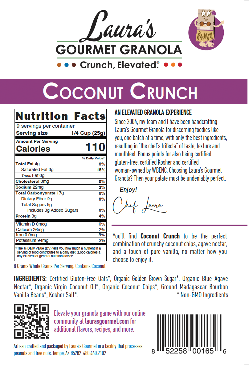 Laura’s Gourmet – Engroshandel Granola – Coconut Crunch 25 LB Bulk Foodservice Taske1