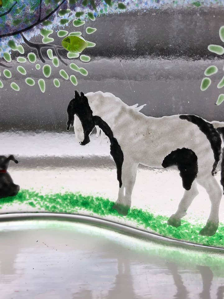 Horses & Dogs Countryside Rainbow for wholesale by Ally Glass Studio