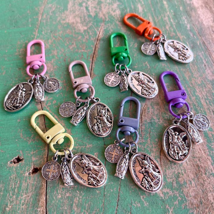 Love and Honor Jesus LLC - Wholesale Individual charm/pendant - Multicolor Small Metal Protection Clips2