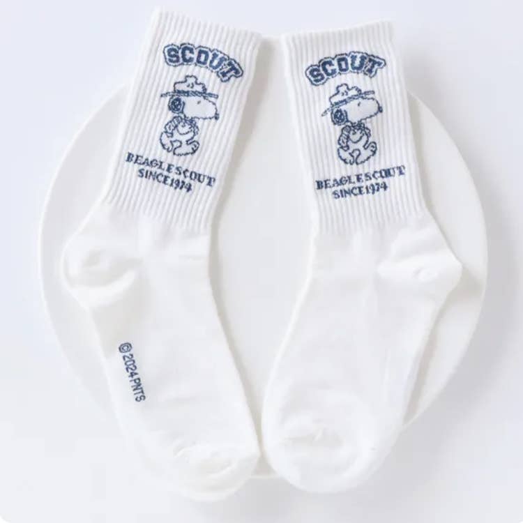 K-Wonderland - Wholesale Sokken - Uniseks - Peanuts Snoopy Scout 50e Jubileum enkelsokken4