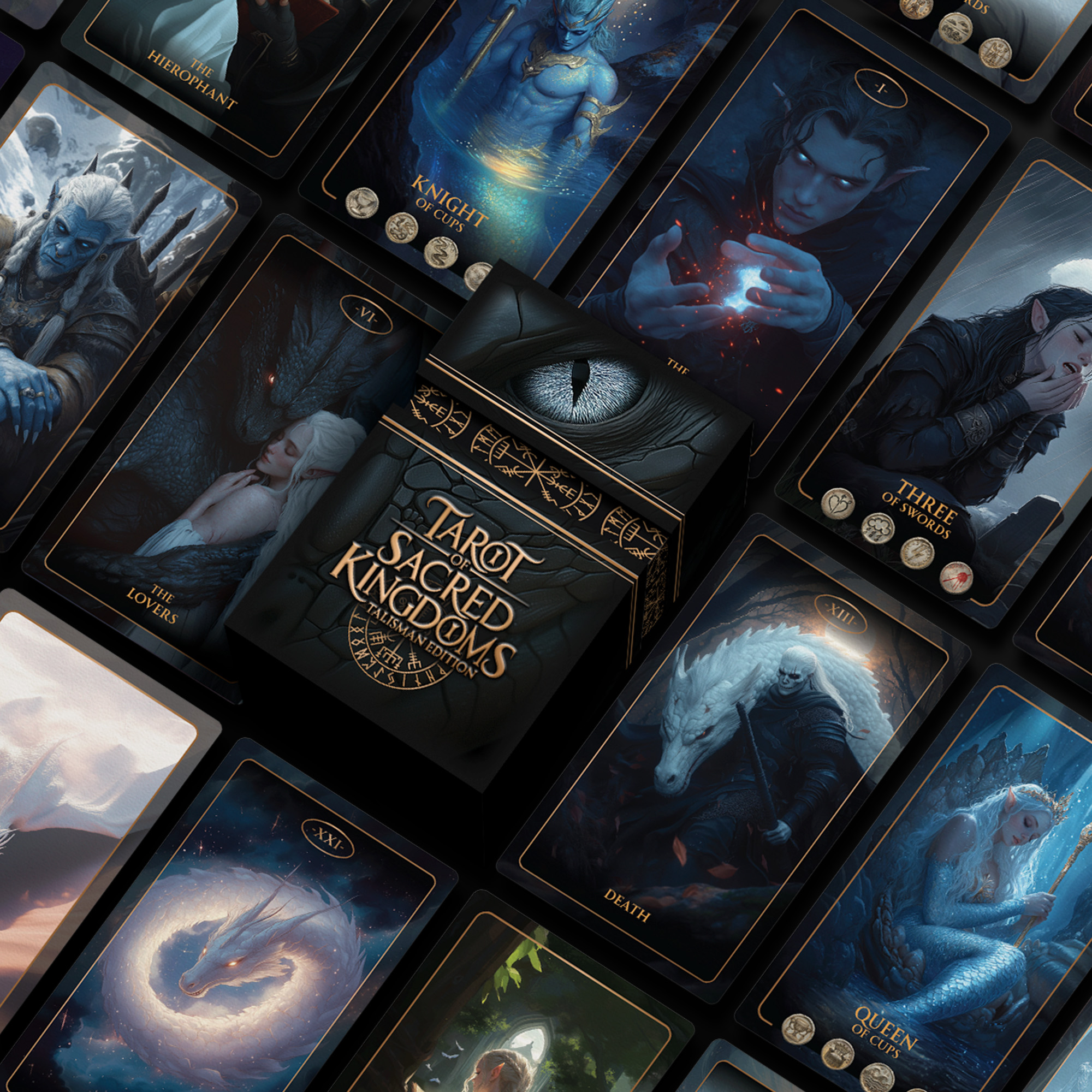 Earth Moon Magick - Wholesale Tarot Cards - TALISMAN Edition of Tarot of Sacred Kingdoms Deck & Guidebook5