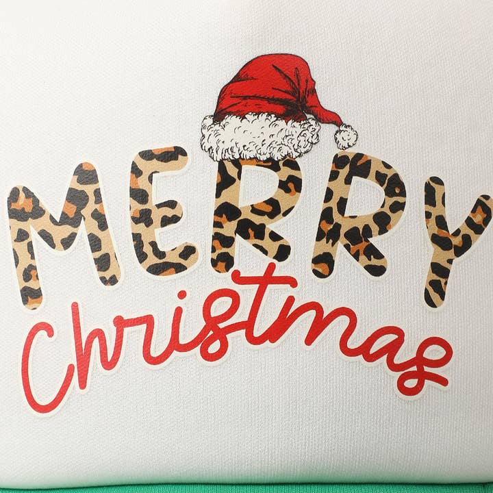 Fashion City - Wholesale Baseball Cap - Unisex - Merry Christmas Fun Text Mesh Back Trucker Hat7