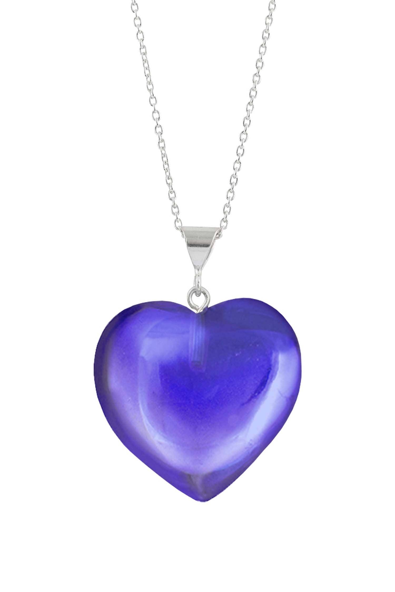 LeightWorks - Wholesale Pendant/Charm Necklace - Large Heart Pendant Sterling Silver Crystal Jewelry Necklace3