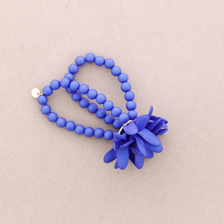 Sonata - Wholesale Beaded Bracelet - ELASTIC BRACELET RESIN FLOWER BEADS10