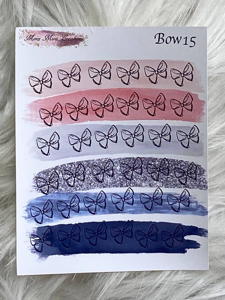 Funktionel planner klistermærker buer 15 for engroshandel hos Mimi Mira Creations