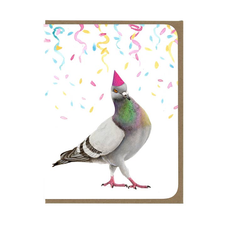 BIRTHDAY - Fancy Pigeon - Greeting Card for wholesale by Amy Rose Moore Illustration