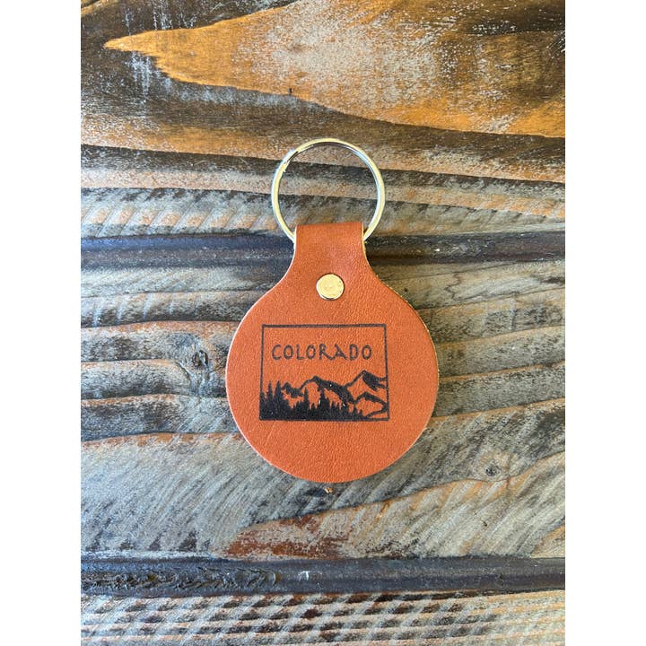 Colorado Keychain, Colorado Souvenir, Denver Vail Estes for wholesale by Parks Art Collection