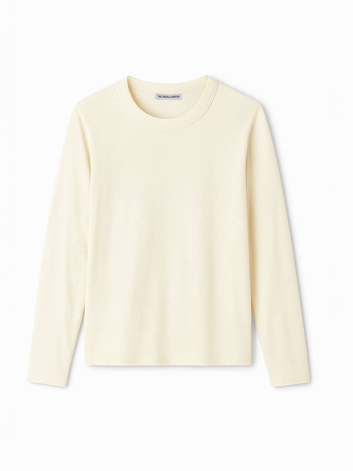 THE (REAL) GARCIA - Wholesale T-Shirt - Women's - LONG SLEEVE COTTON CASHMERE WOMEN T-SHIRT WHITE0