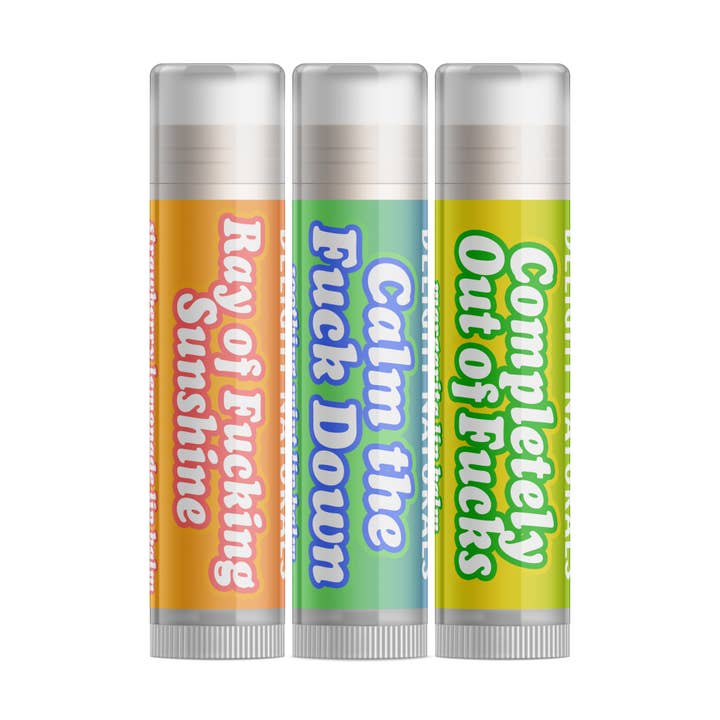 F-Balm Lip Balm Set for wholesale by Delight Naturals